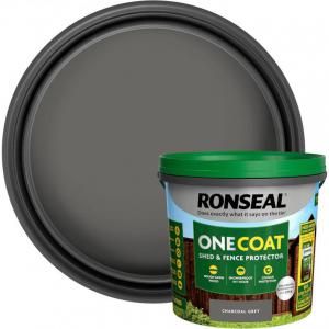 Ronseal One Coat Shed and Fence Protector Charcoal Grey 5 litres