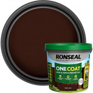 Ronseal One Coat Shed and Fence Protector Dark Oak 5 litres 107581