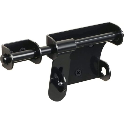 Sliding gate latch, door lock, latch for garden shed doors, wooden fences, barn doors, courtyard doors, black outdoor latch