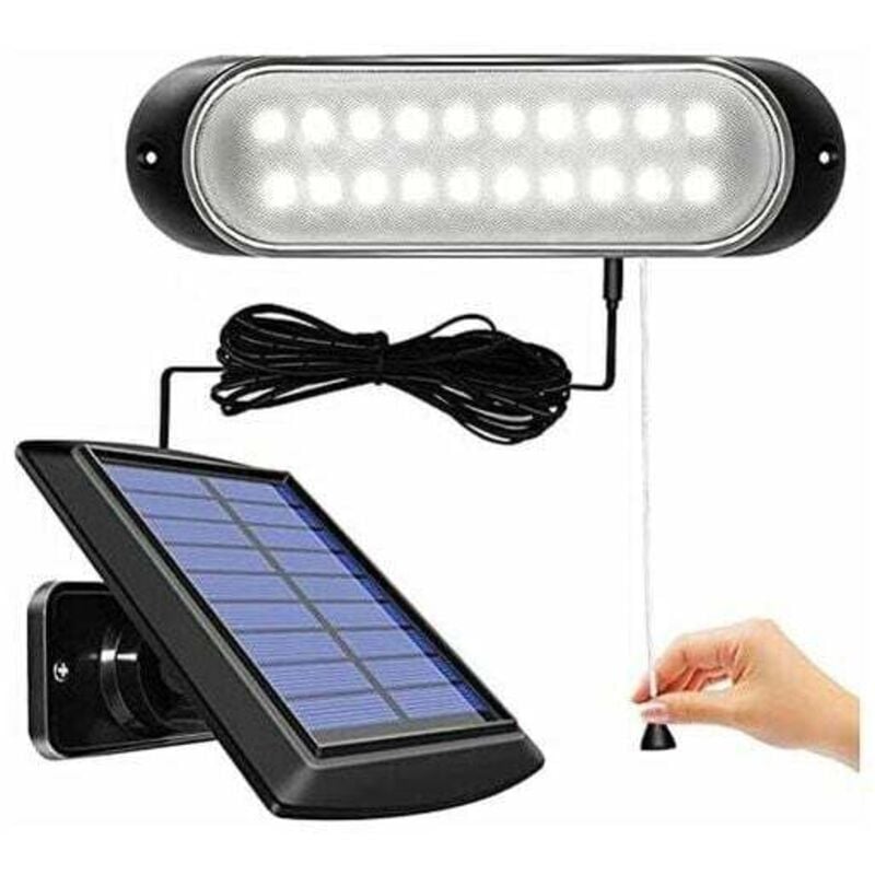 Solar Motion Sensor Light, 20 LEDs Separable Solar Light with 5m Line, Outdoor Indoor Waterproof Solar Lamp Pull Switch Lighting for Shed, Garden,