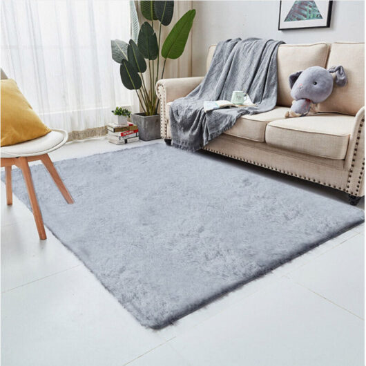 Supernic Fluffy Area Rug Homeware Rugs Living Room Anti Slip Super Soft Thick Pile Fluffy Shaggy Rug Non Shedding (80x300cm Beige)