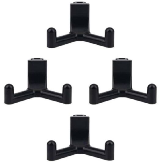 Tool Hooks Compatible with Lifetime Sheds, ABS Plastic Garage Organizer, Garden Tool Hook, Shed Accessories (Black)