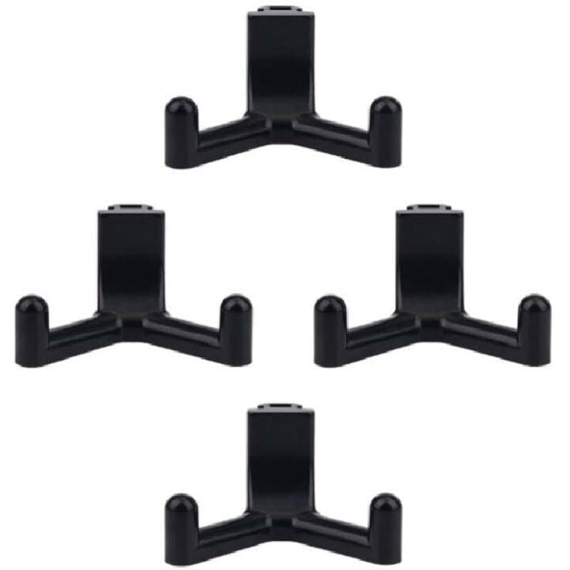 Tool Hooks Compatible with Lifetime Sheds, ABS Plastic Garage Organizer, Garden Tool Hook, Shed Accessories (Black)