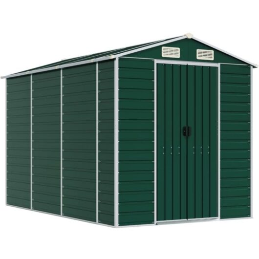 Vidaxl - Garden Shed Green 191x300x198 cm Galvanised Steel