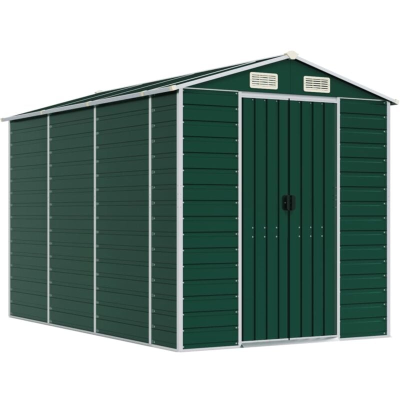 Vidaxl - Garden Shed Green 191x300x198 cm Galvanised Steel