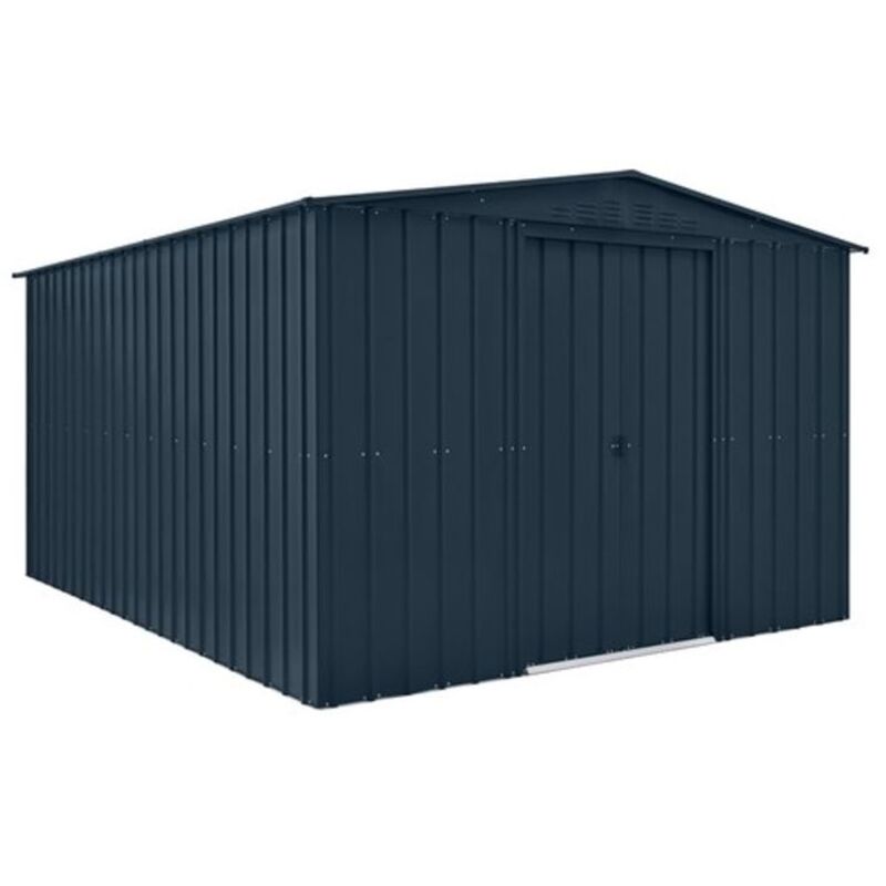 10 X 12 Premier Easyfix - Apex - Metal Shed -Anthracite Grey (3.07m X 3.71m)