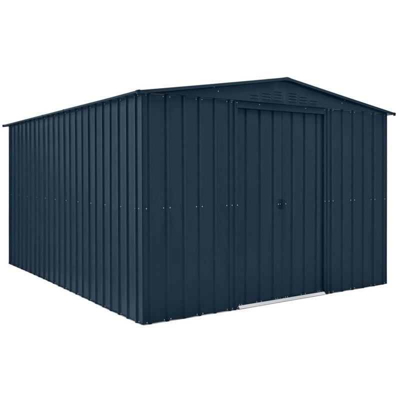 10 x 12 Feet Globel Apex - Steel/Metal - L372 x W308 x H203 cm - Grey