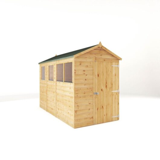 10 x 5 Feet Modular Shiplap Apex - Wood - L314.4 x W159.3 x H215.9 cm