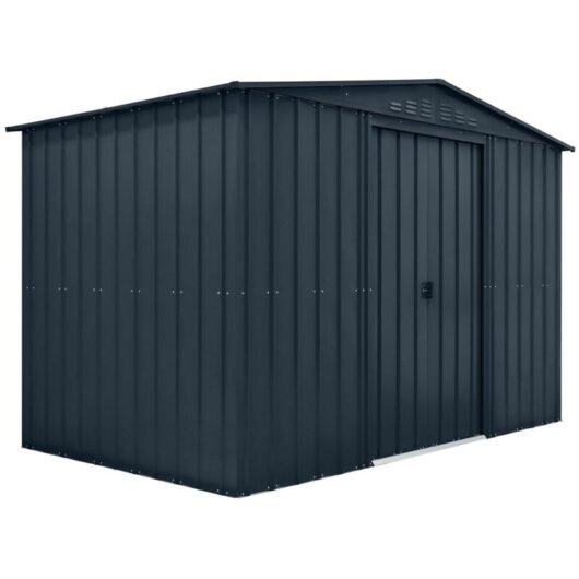 10 x 6 Feet Globel Apex - Steel/Metal - L175 x W296 x H203 cm - Grey