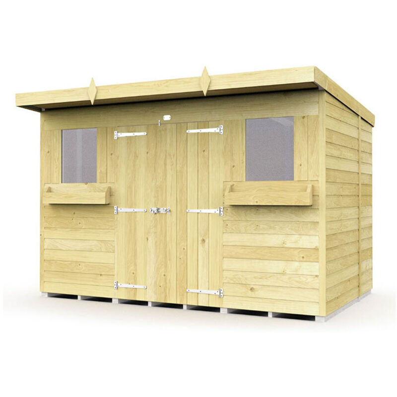 10 x 6 Pent Summer Shed