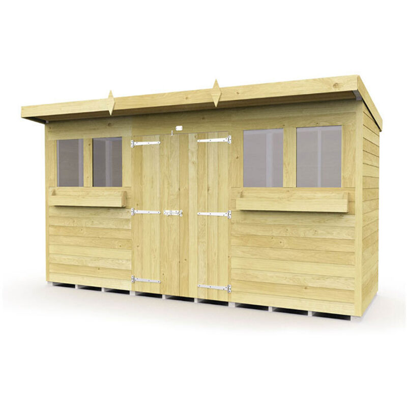12 x 4 Pent Summer Shed