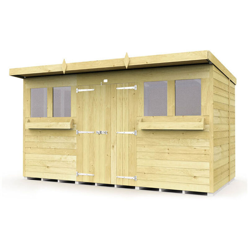12 x 6 Pent Summer Shed