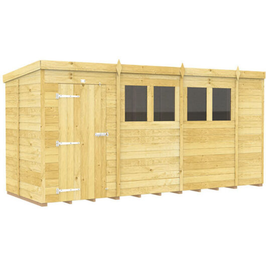 14 x 5 Pent Shed