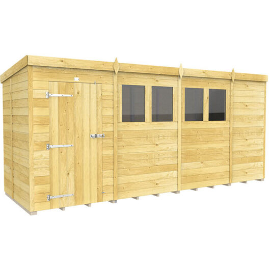 15 x 5 Pent Shed