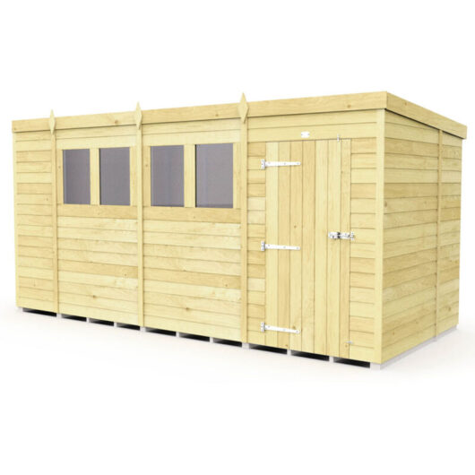 15 x 7 Pent Shed
