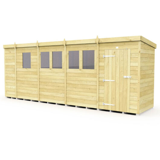 17 x 4 Pent Shed