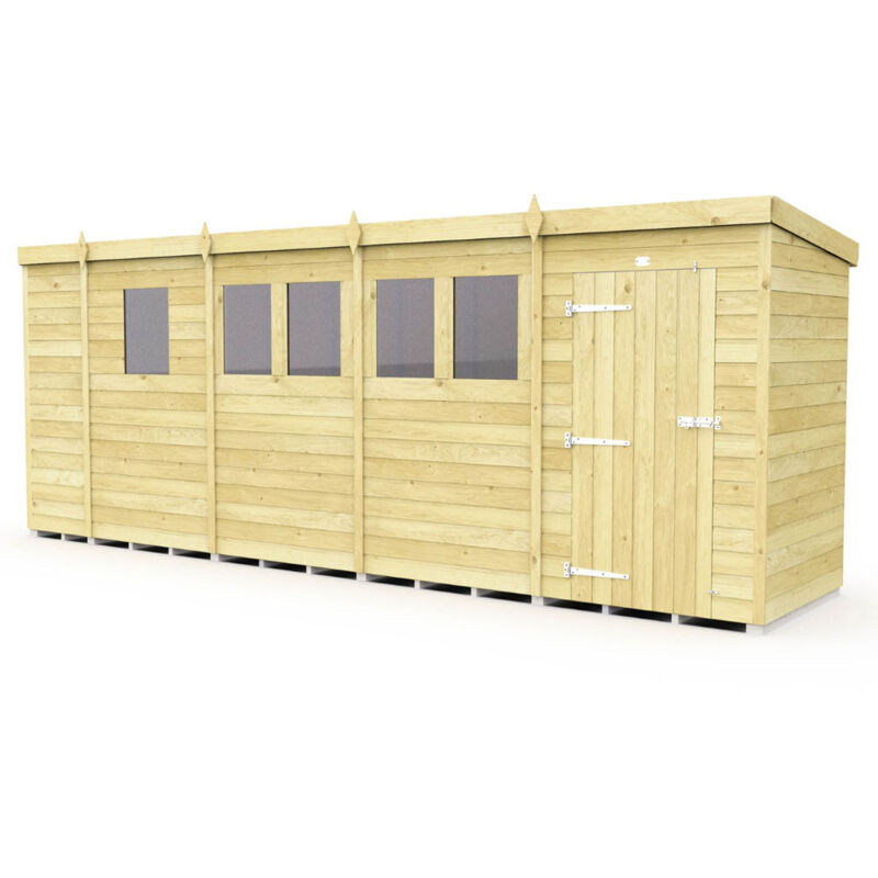 17 x 4 Pent Shed