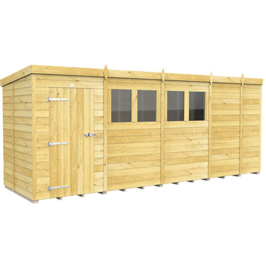 17 x 5 Pent Shed