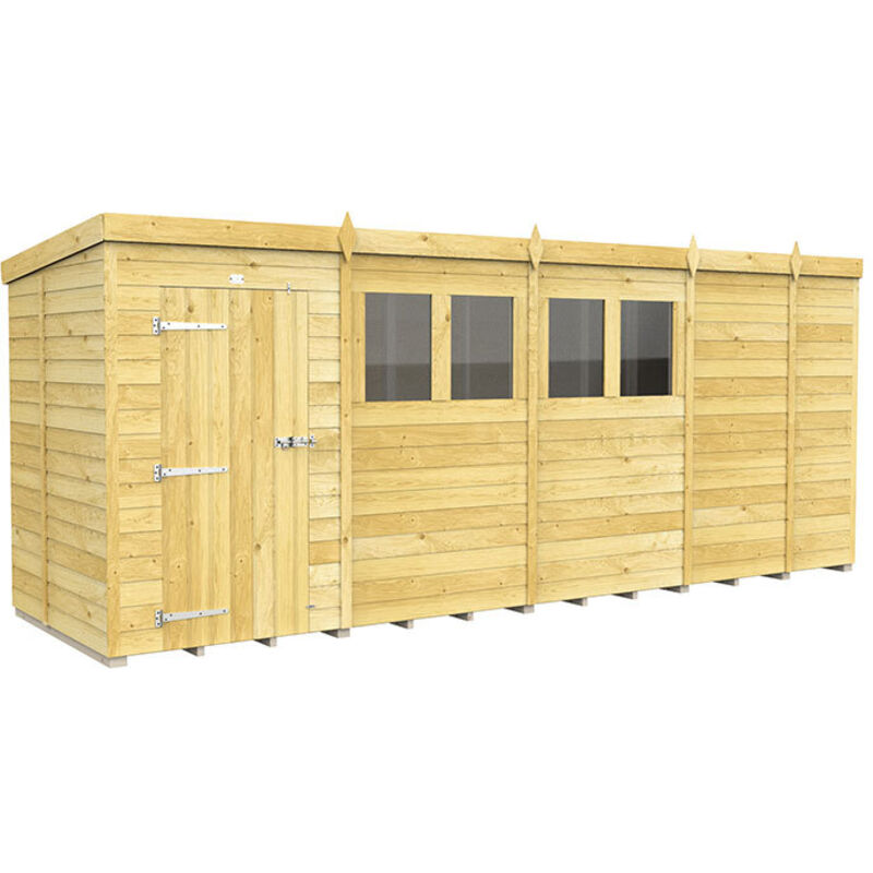 17 x 5 Pent Shed