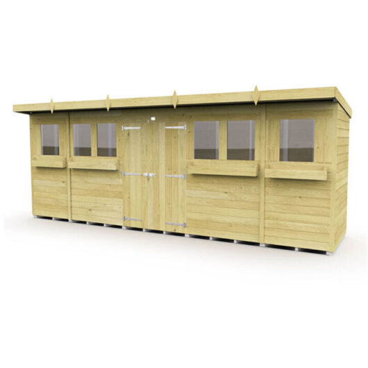 18 x 4 Pent Summer Shed