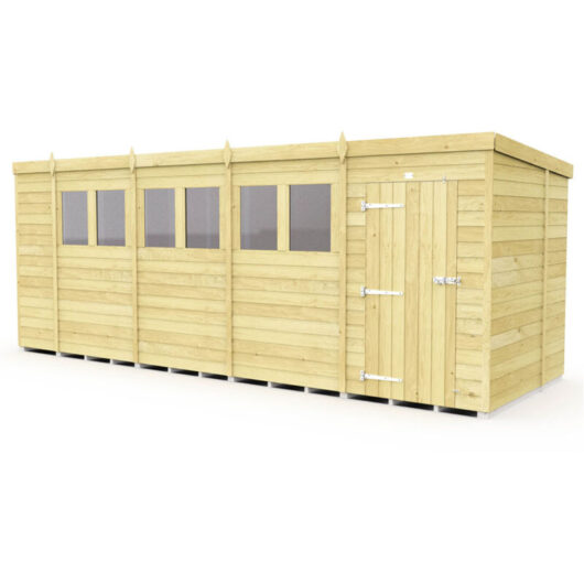 18 x 7 Pent Shed