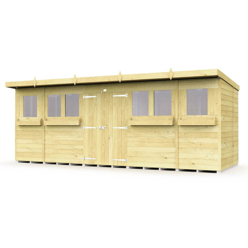 18 x 7 Summer Pent Shed