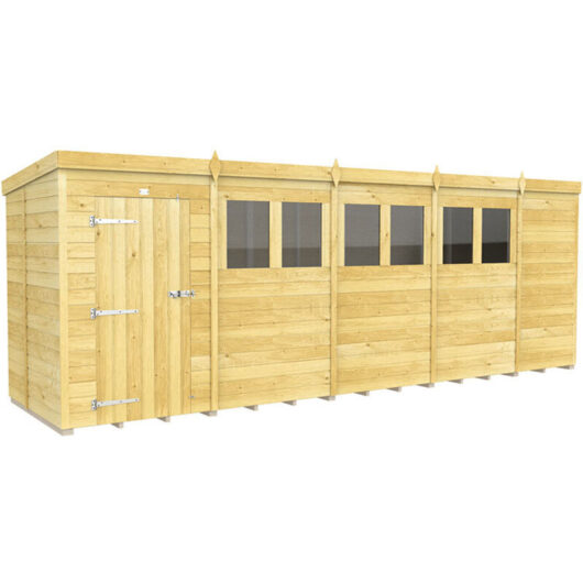 19 x 5 Pent Shed