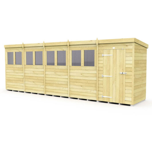 20 x 4 Pent Shed