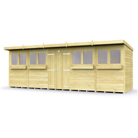 20 x 6 Pent Summer Shed