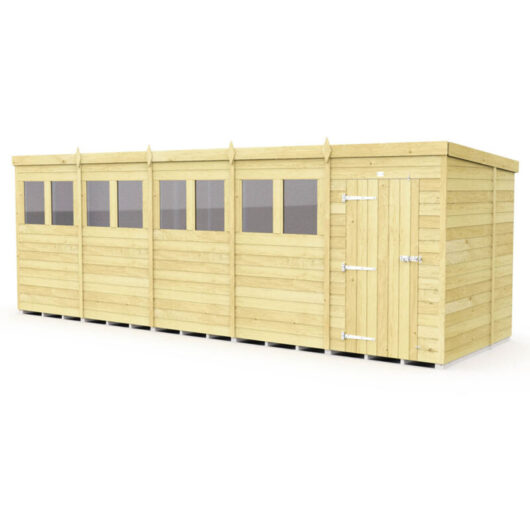 20 x 7 Pent Shed