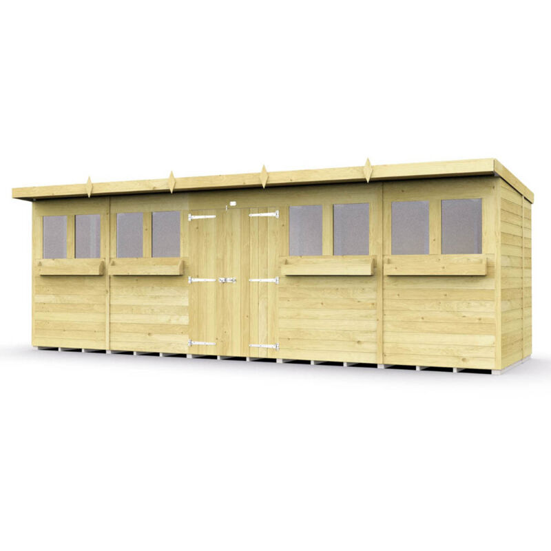 20 x 8 Pent Summer Shed