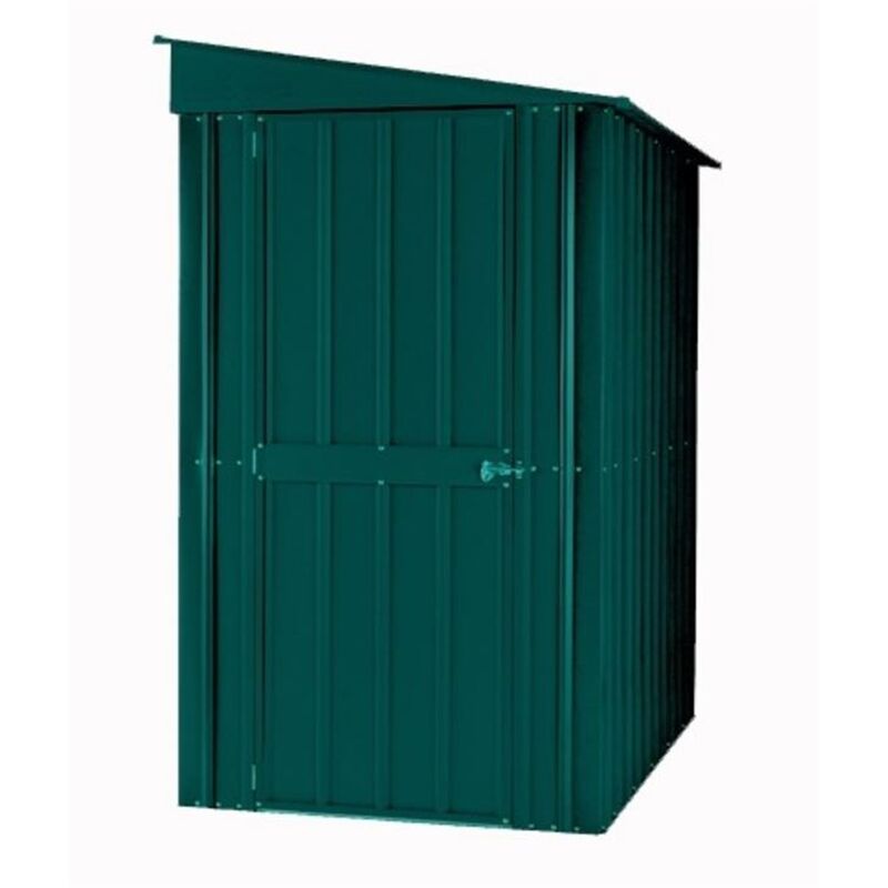 4 X 6 Premier Easyfix - Lean To - Metal Shed - Heritage Green (1.24m X 1.80m)