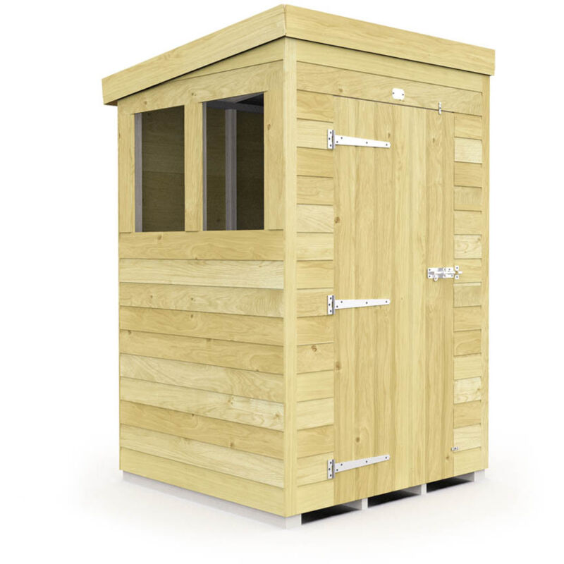 4 x 4 Pent Shed