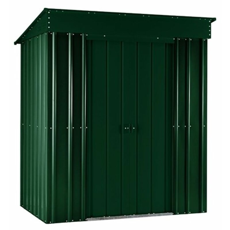 5 X 3 Premier Easyfix - Pent - Metal Shed - Heritage Green (1.48m X 0.93m)