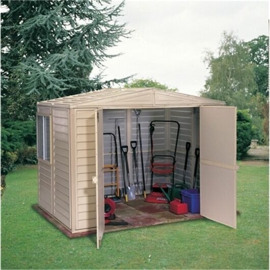 6 X 8 Deluxe Duramax Plastic Pvc Shed With Steel Frame (1.60m X 2.39m)