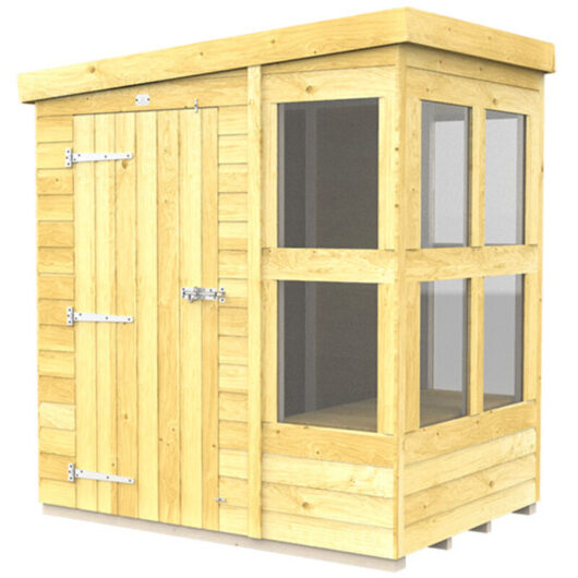 6 x 4 Pent Potting Shed
