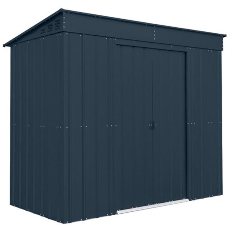 8 X 4 Premier Easyfix - Pent - Metal Shed - Anthracite Grey (2.42m X 1.24m)