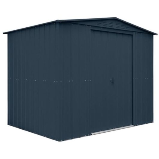 8 X 6 Premier Easyfix - Apex - Metal Shed -Anthracite Grey (2.45m X 1.85m)