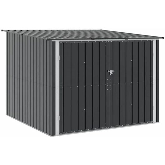 Bike Shed 3 pcs Anthracite 215 x 206 x 157 cm Metal vidaXL
