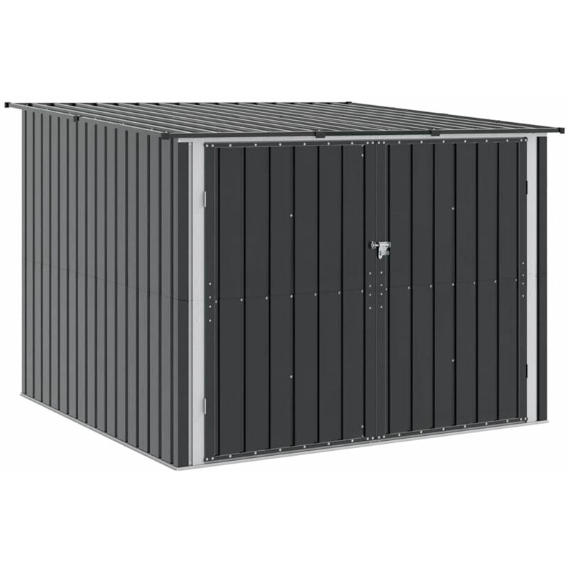 Bike Shed 3 pcs Anthracite 215 x 206 x 157 cm Metal vidaXL