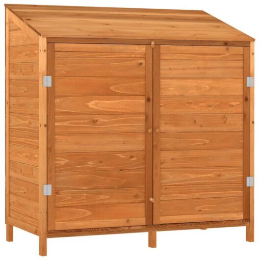 Garden Shed Brown 102x52x112 cm Solid Wood Fir vidaXL