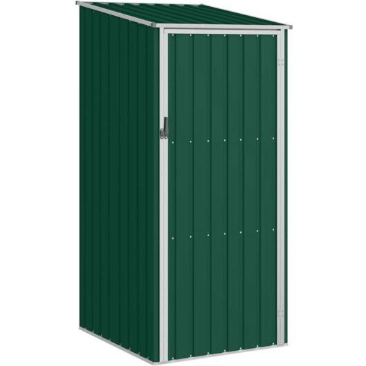 Garden Shed Green 87x98x159 cm Galvanised Steel Vidaxl