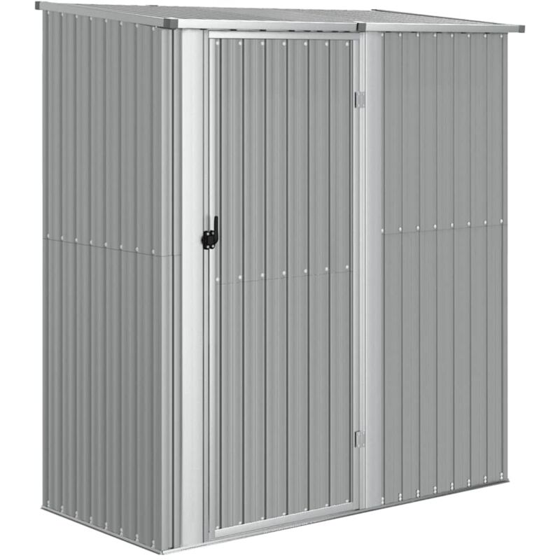 Garden Shed Grey 180.5x97x209.5 cm Galvanised Steel Vidaxl