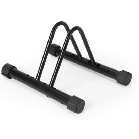 Outdoor metal bike rack, bike storage rack, bike parking rack for garage or garden shed (1 bike station)