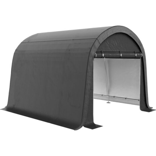 Outsunny 3 x 3(m) Garden Storage Tent, Heavy Duty Outdoor Shed, Grey