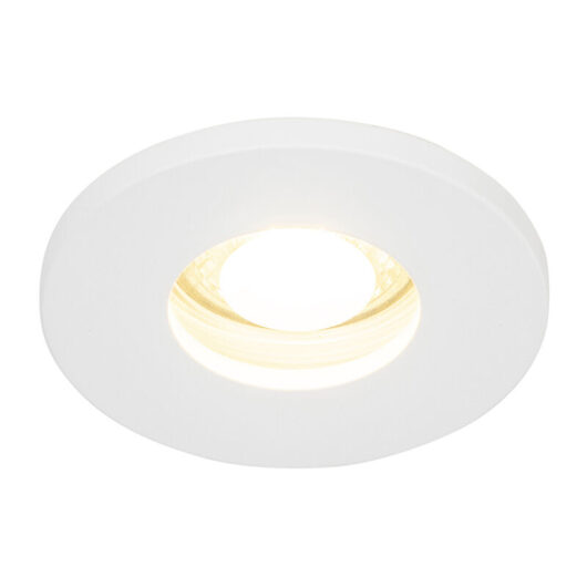 Qazqa - Smart Bathroom Recessed Spotlight White Incl. Wifi GU10 - Shed