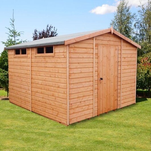 Security Apex Handmade Garden Shed Approx 10 x 10 Feet