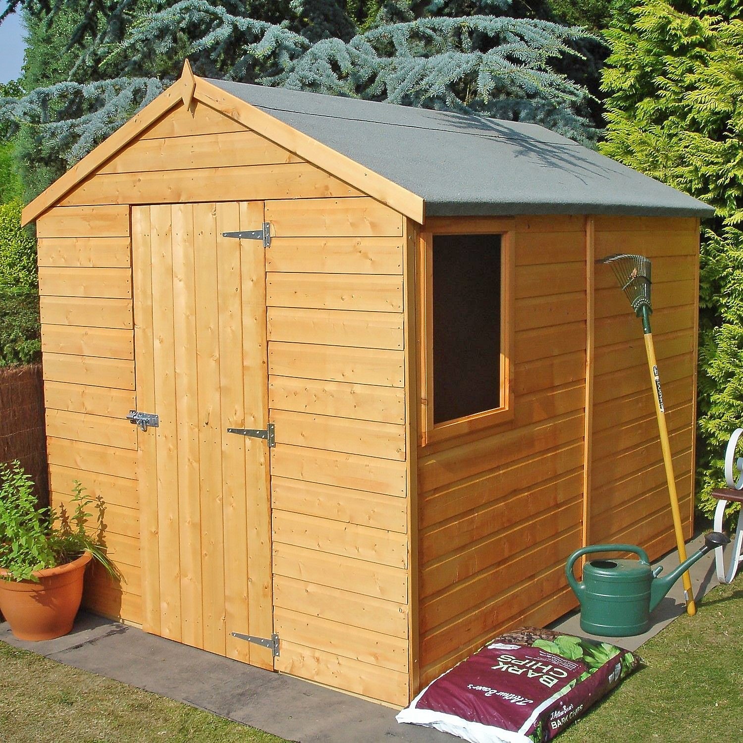 Shire Durham 6' x 8' 1" Apex Shed - Premium Dip Treated Shiplap