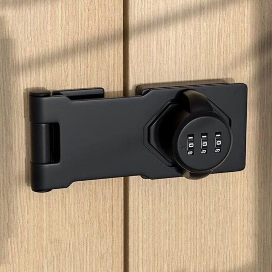 Stainless Steel Combination Lock with Screws for School or Home Lockers, Sheds, Cabinets, Window Rails