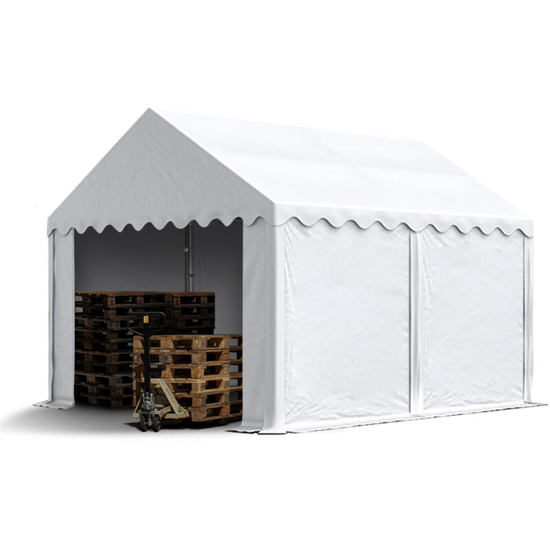 TOOLPORT Storage tent 3x4 m PVC 700 N waterproof shelter white
